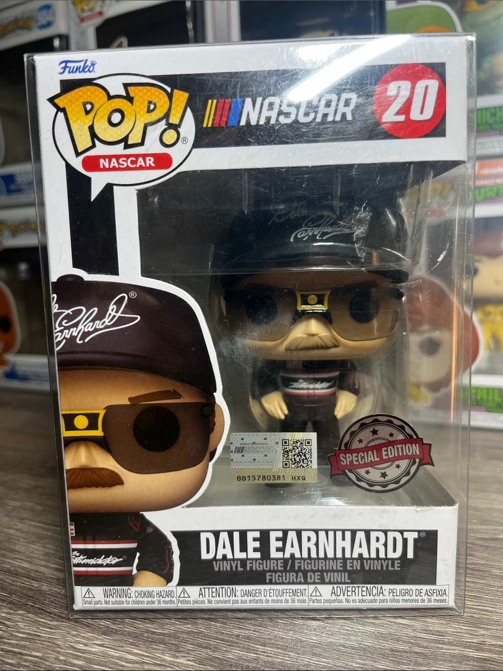 Funko Pop! NASCAR Dale Earnhardt Vinyl Figure - Black, Brown, Yellow